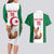 Custom Algeria Football Couples Matching Long Sleeve Bodycon Dress and Hawaiian Shirt Go Fennec Foxes