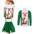 Custom Algeria Football Couples Matching Mermaid Dress and Long Sleeve Button Shirt Go Fennec Foxes