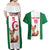 Custom Algeria Football Couples Matching Off Shoulder Maxi Dress and Hawaiian Shirt Go Fennec Foxes