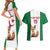 Custom Algeria Football Couples Matching Short Sleeve Bodycon Dress and Hawaiian Shirt Go Fennec Foxes