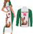 Custom Algeria Football Couples Matching Short Sleeve Bodycon Dress and Long Sleeve Button Shirt Go Fennec Foxes