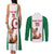 Custom Algeria Football Couples Matching Tank Maxi Dress and Long Sleeve Button Shirt Go Fennec Foxes