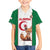 Custom Algeria Football Family Matching Off The Shoulder Long Sleeve Dress and Hawaiian Shirt Go Fennec Foxes