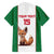 Custom Algeria Football Family Matching Short Sleeve Bodycon Dress and Hawaiian Shirt Go Fennec Foxes - Wonder Print Shop