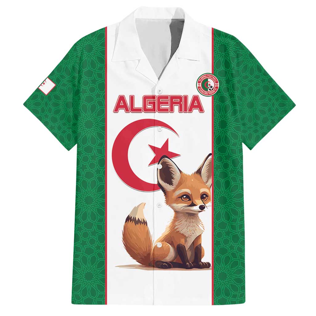 Custom Algeria Football Hawaiian Shirt Go Fennec Foxes - Wonder Print Shop