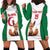 Custom Algeria Football Hoodie Dress Go Fennec Foxes - Wonder Print Shop