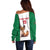 Custom Algeria Football Off Shoulder Sweater Go Fennec Foxes