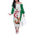 Custom Algeria Football Off The Shoulder Long Sleeve Dress Go Fennec Foxes - Wonder Print Shop