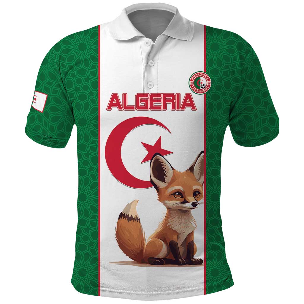 Custom Algeria Football Polo Shirt Go Fennec Foxes - Wonder Print Shop