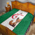 Custom Algeria Football Quilt Go Fennec Foxes - Wonder Print Shop