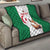 Custom Algeria Football Quilt Go Fennec Foxes - Wonder Print Shop