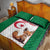 Custom Algeria Football Quilt Bed Set Go Fennec Foxes - Wonder Print Shop