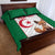 Custom Algeria Football Quilt Bed Set Go Fennec Foxes - Wonder Print Shop