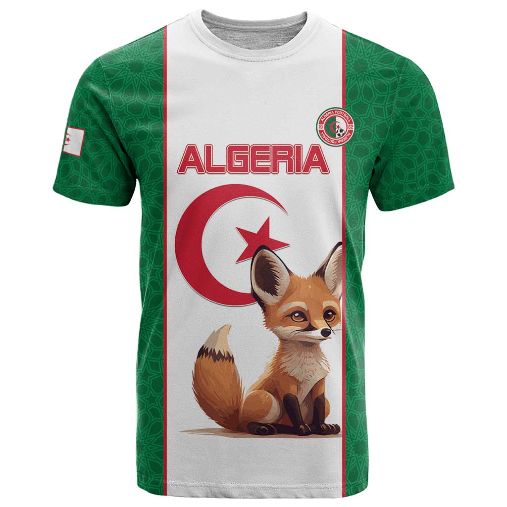 Custom Algeria Football T Shirt Go Fennec Foxes - Wonder Print Shop