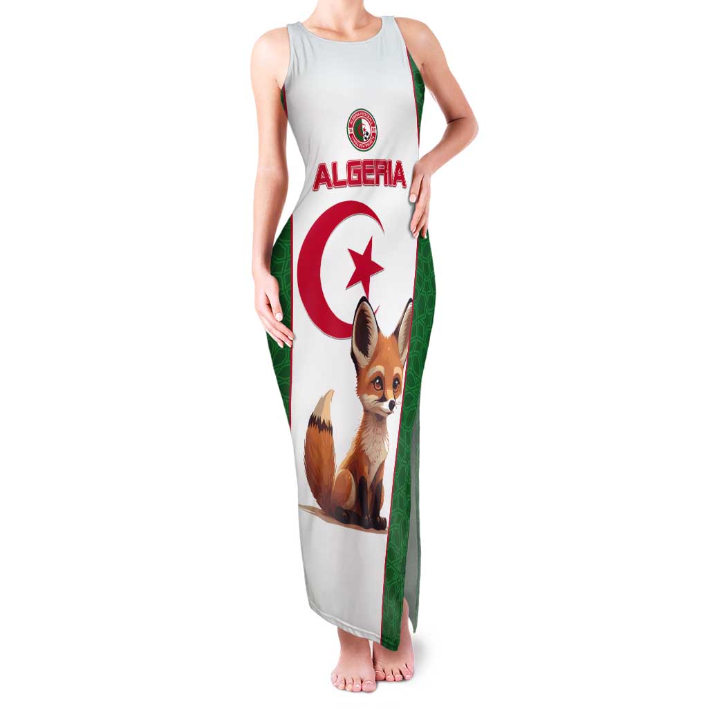 Custom Algeria Football Tank Maxi Dress Go Fennec Foxes - Wonder Print Shop