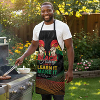 Ghana Black History Month Apron Live It Learn It Make It - Wonder Print Shop