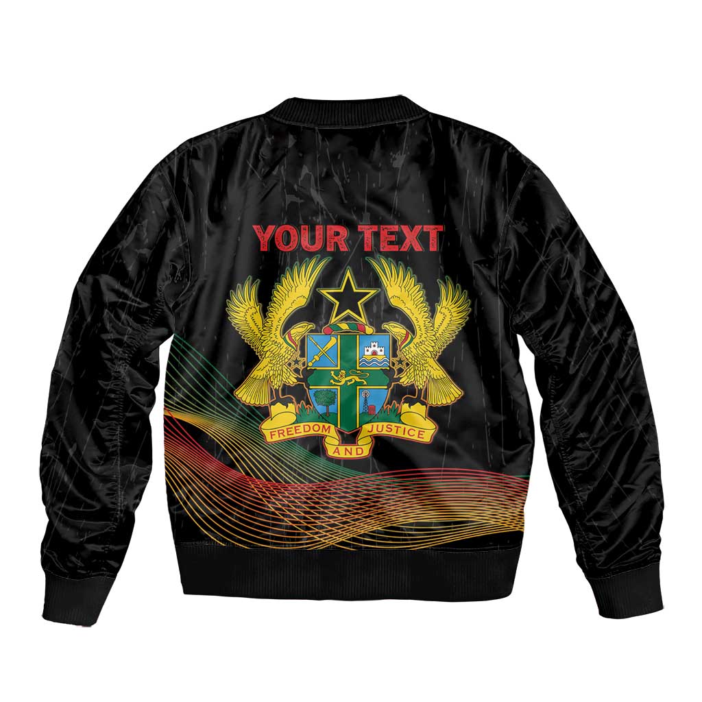 Personalized Ghana Black History Month Bomber Jacket Live It Learn It Make It - Wonder Print Shop