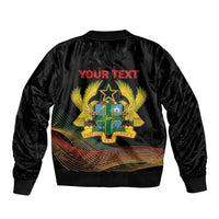 Personalized Ghana Black History Month Bomber Jacket Live It Learn It Make It - Wonder Print Shop
