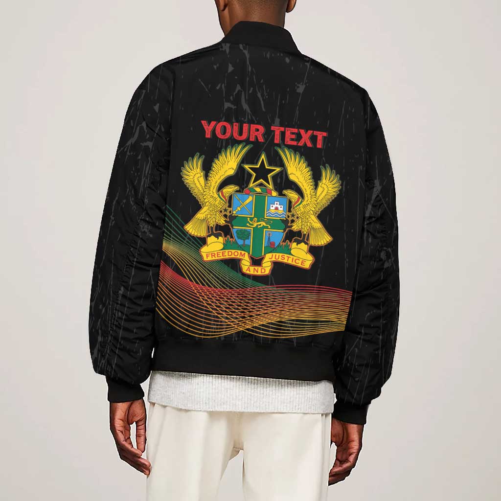 Personalized Ghana Black History Month Bomber Jacket Live It Learn It Make It - Wonder Print Shop