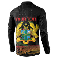 Personalized Ghana Black History Month Button Sweatshirt Live It Learn It Make It
