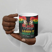 Personalized Ghana Black History Month Ceramic Mug Live It Learn It Make It - Wonder Print Shop