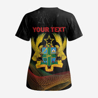 Personalized Ghana Black History Month Scrub Top Live It Learn It Make It - Wonder Print Shop