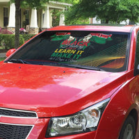 Kenya Black History Month Auto Sun Shade Live It Learn It Make It - Wonder Print Shop