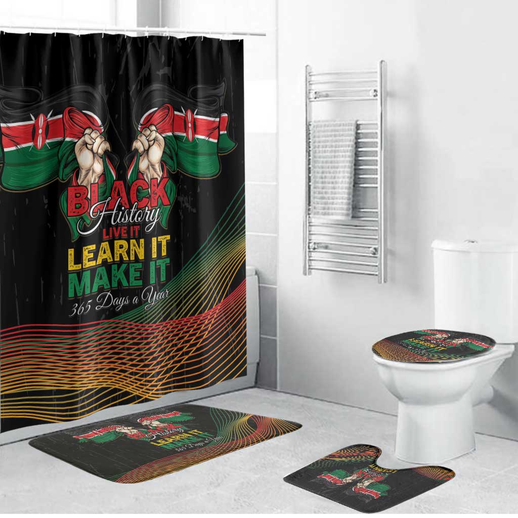 Kenya Black History Month Bathroom Set Live It Learn It Make It - Wonder Print Shop