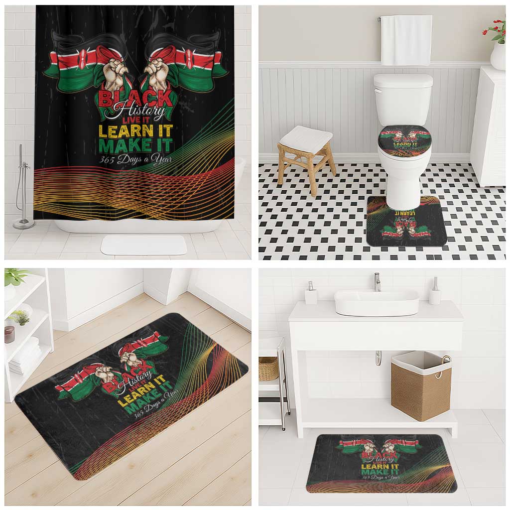 Kenya Black History Month Bathroom Set Live It Learn It Make It - Wonder Print Shop