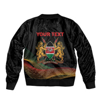 Personalized Kenya Black History Month Bomber Jacket Live It Learn It Make It - Wonder Print Shop