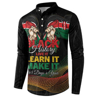 Personalized Kenya Black History Month Button Sweatshirt Live It Learn It Make It