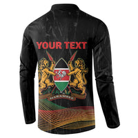 Personalized Kenya Black History Month Button Sweatshirt Live It Learn It Make It