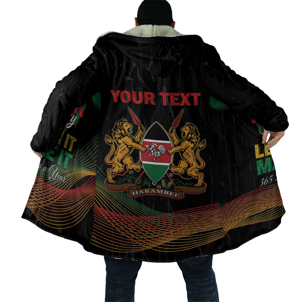Personalized Kenya Black History Month Cloak Live It Learn It Make It - Wonder Print Shop