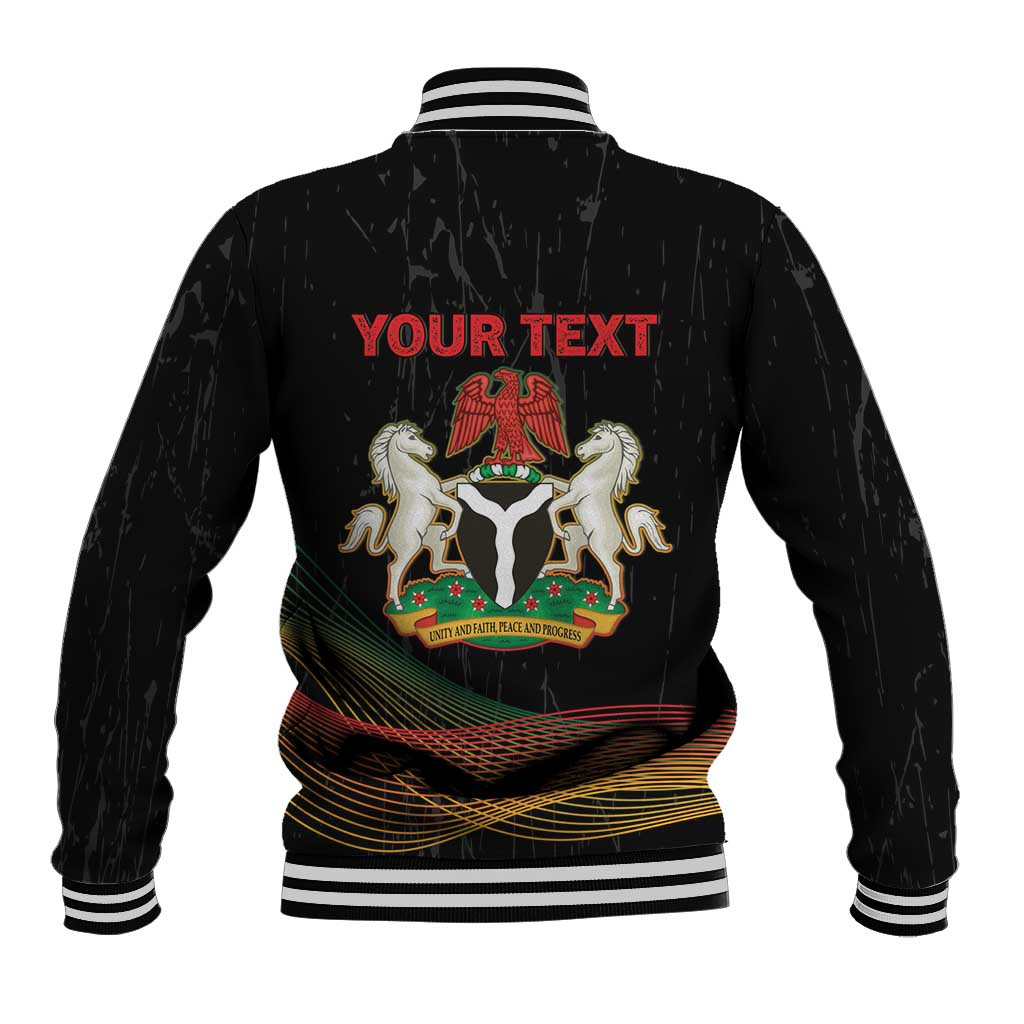 Personalized Nigeria Black History Month Baseball Jacket Live It Learn It Make It - Wonder Print Shop