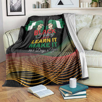 Nigeria Black History Month Blanket Live It Learn It Make It - Wonder Print Shop