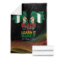 Nigeria Black History Month Blanket Live It Learn It Make It - Wonder Print Shop