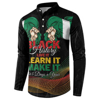 Personalized Nigeria Black History Month Button Sweatshirt Live It Learn It Make It