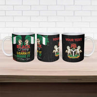 Personalized Nigeria Black History Month Ceramic Mug Live It Learn It Make It - Wonder Print Shop
