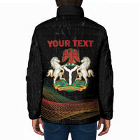 Personalized Nigeria Black History Month Padded Jacket Live It Learn It Make It - Wonder Print Shop