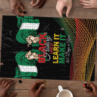 Nigeria Black History Month Puzzle Live It Learn It Make It - Wonder Print Shop