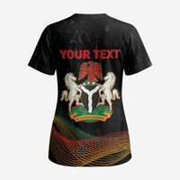 Personalized Nigeria Black History Month Scrub Top Live It Learn It Make It - Wonder Print Shop
