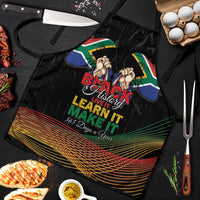 South Africa Black History Month Apron Live It Learn It Make It - Wonder Print Shop