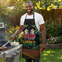South Africa Black History Month Apron Live It Learn It Make It - Wonder Print Shop