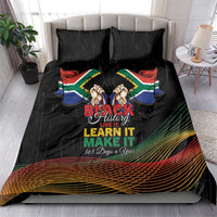 South Africa Black History Month Bedding Set Live It Learn It Make It - Wonder Print Shop