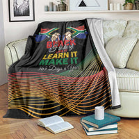 South Africa Black History Month Blanket Live It Learn It Make It - Wonder Print Shop