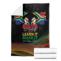 South Africa Black History Month Blanket Live It Learn It Make It - Wonder Print Shop