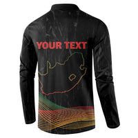 Personalized South Africa Black History Month Button Sweatshirt Live It Learn It Make It