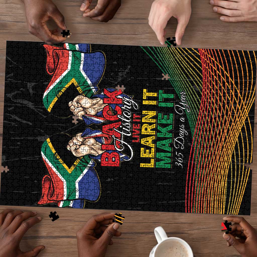 South Africa Black History Month Puzzle Live It Learn It Make It - Wonder Print Shop