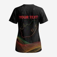 Personalized South Africa Black History Month Scrub Top Live It Learn It Make It - Wonder Print Shop