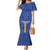 Custom Central African Republic Football Family Matching Mermaid Dress and Hawaiian Shirt Go Les Fauves Go